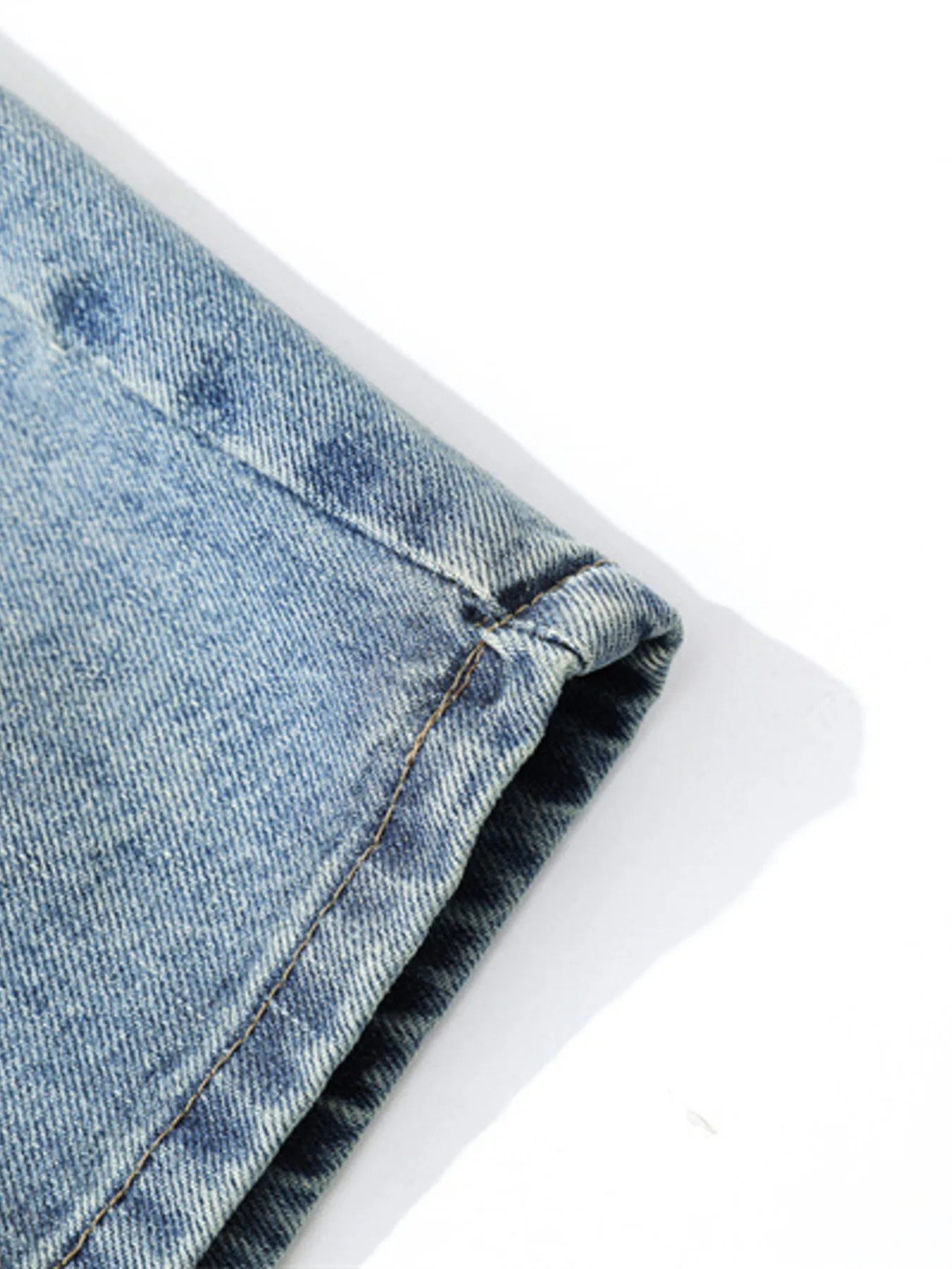Men's Washed Wide Leg Denim Shorts - Farnelli
