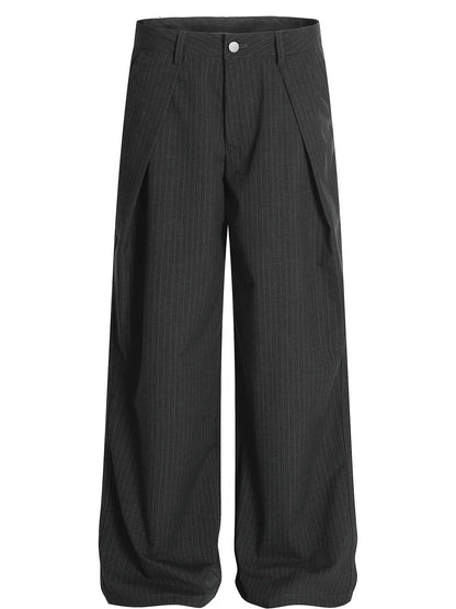 Men's Wide Leg Pinstripe Pants - Farnelli