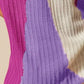 SO ME Boat Neck Multi Colored Lightweight Sweater Top - Farnelli