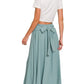 Zenana Heavy Woven Span Crop Tee & Skirt Set - Farnelli