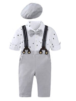 Children's Button Up Shirt and Overall Set - Farnelli