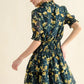And The Why Floral Print Smocked Waist Mini Dress - Farnelli