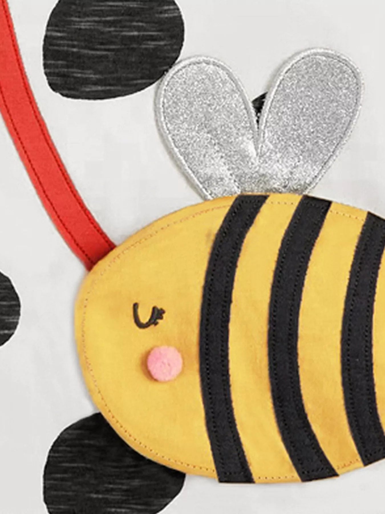 Children's Bee Applique Polka Dot T-Shirt - Farnelli