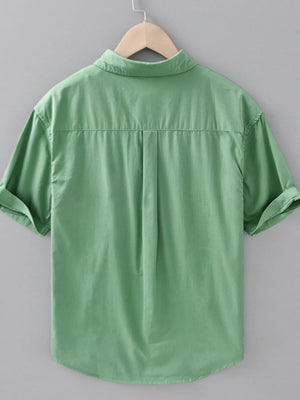 Men's Plus Size Button Up Short Sleeve Shirt - Farnelli