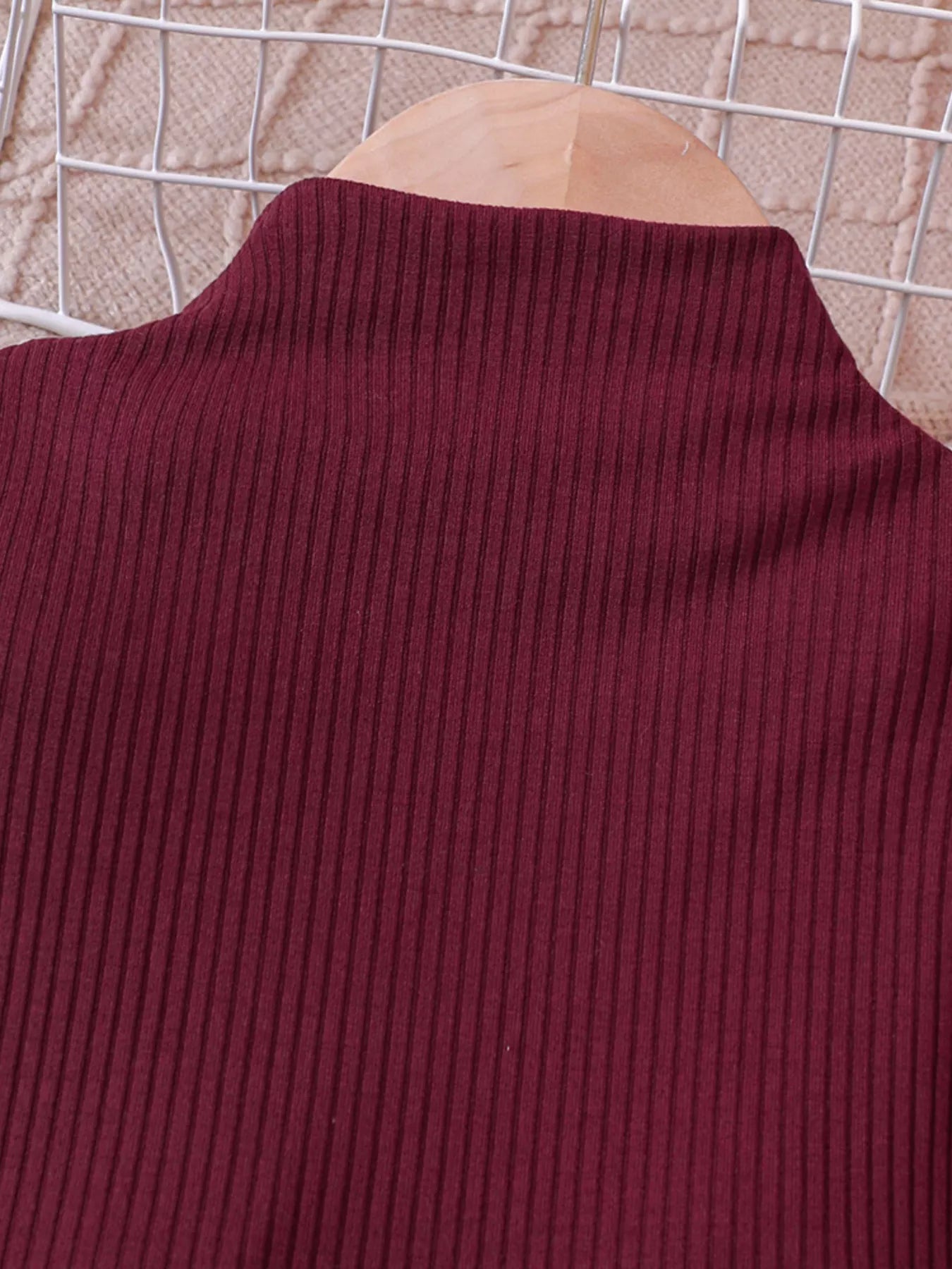 Children's Long Sleeve Top & Houndstooth Pants Set - Farnelli