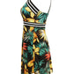 Cutout Printed Two-Piece Swim Set - Farnelli