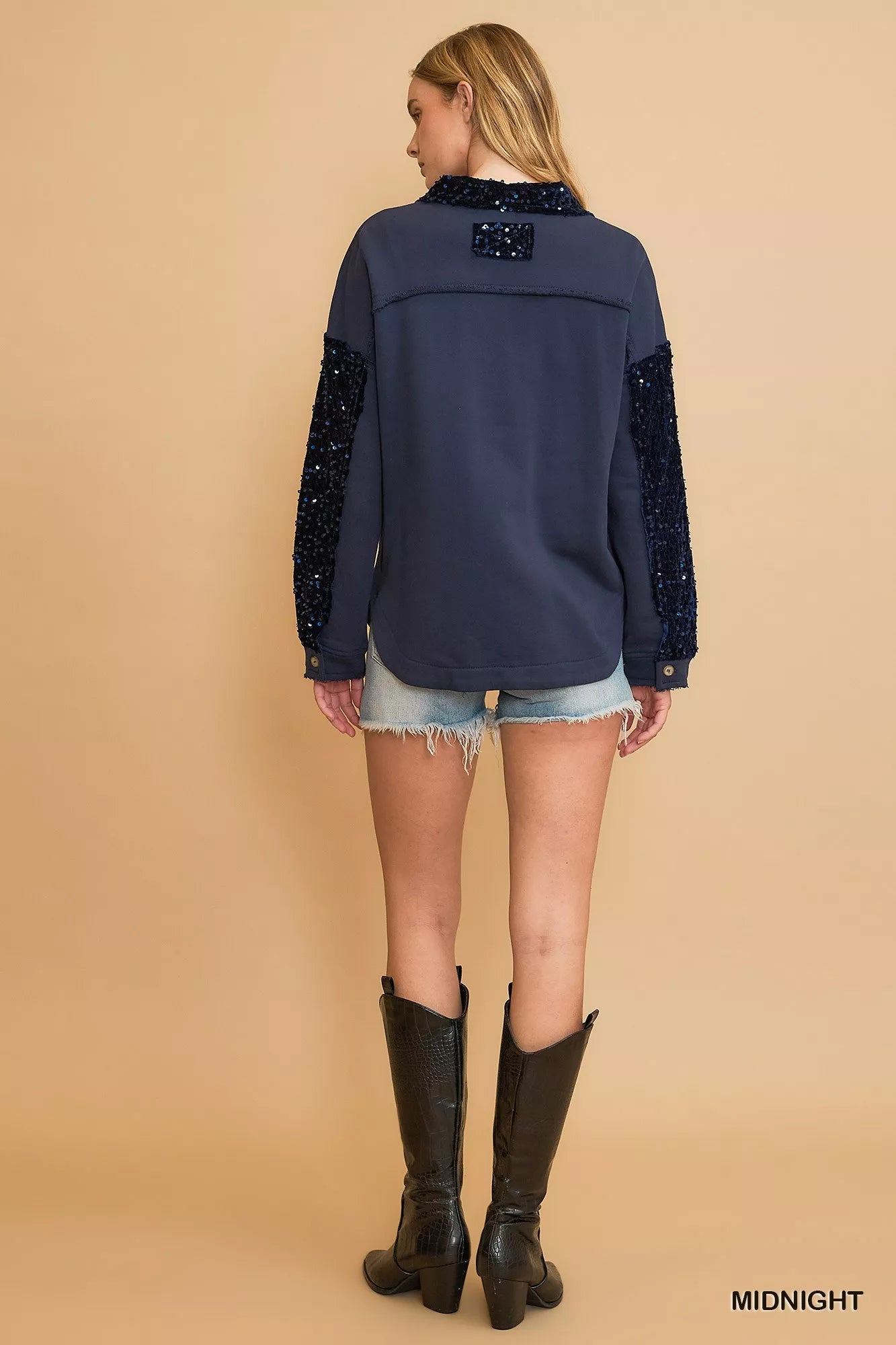 Umgee Open Front Cardigan with Front Pockets - Farnelli