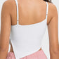 Millennia Slit Asymmetrical Neck Active Cami - Farnelli