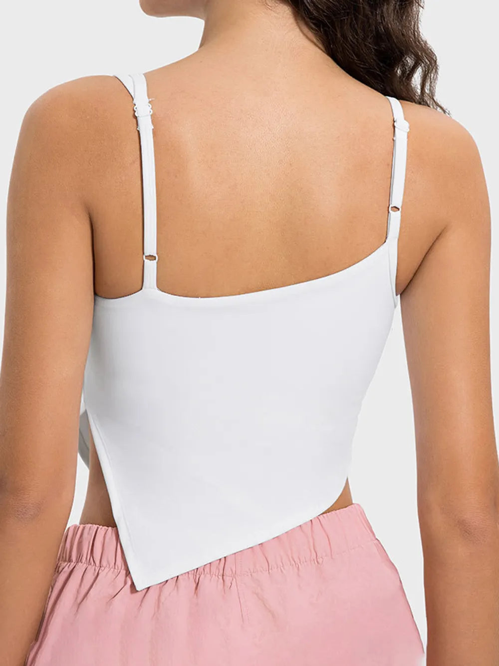 Millennia Slit Asymmetrical Neck Active Cami - Farnelli