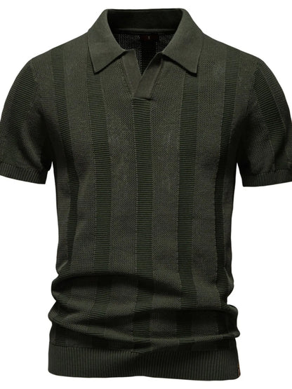 Men's Classic Short Sleeve Knit Polo Shirt - Farnelli