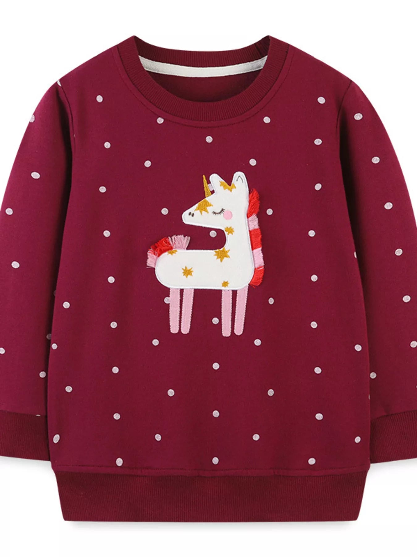 Children's Unicorn Round Neck Sweatshirt - Farnelli