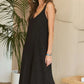 ADORA Black Textured Wide-Leg Jumpsuit - Farnelli