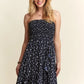 ADORA Smocked Floral Tube Dress with Pockets - Farnelli