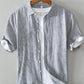 Men's Plus Size Casual Striped Short Sleeve Shirt - Farnelli