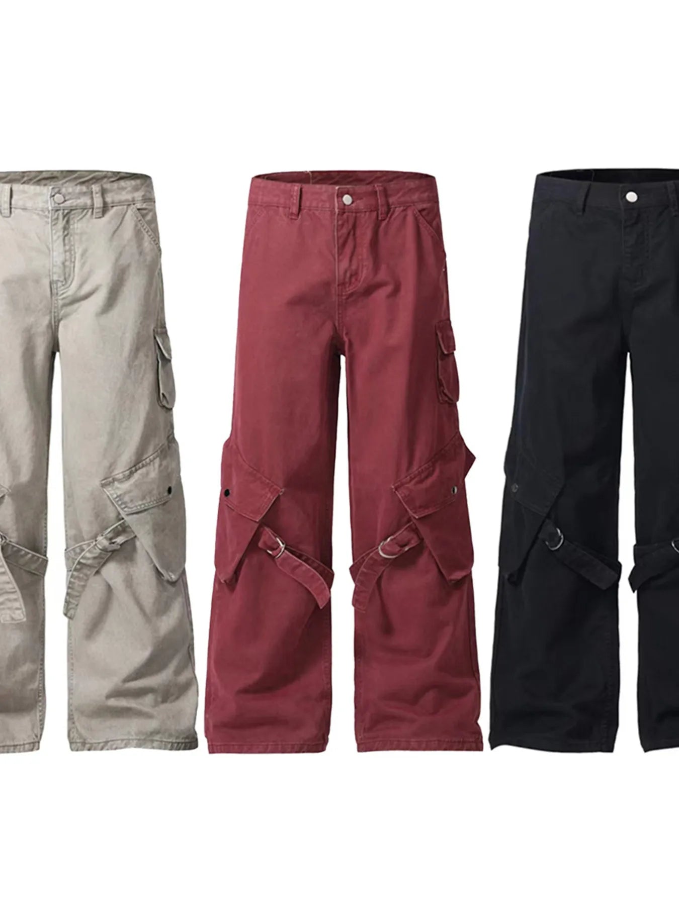 Men's Wide Leg Cargo Pants - Farnelli