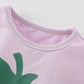 Children's Strawberry Round Neck Tee and Shorts Set - Farnelli