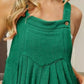 BiBi Crinkle Rib Textured Wide Leg Shortalls - Farnelli