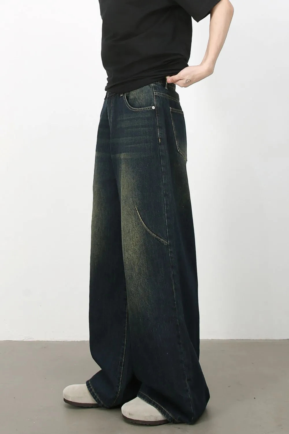 Men's Wide Leg Jeans - Farnelli