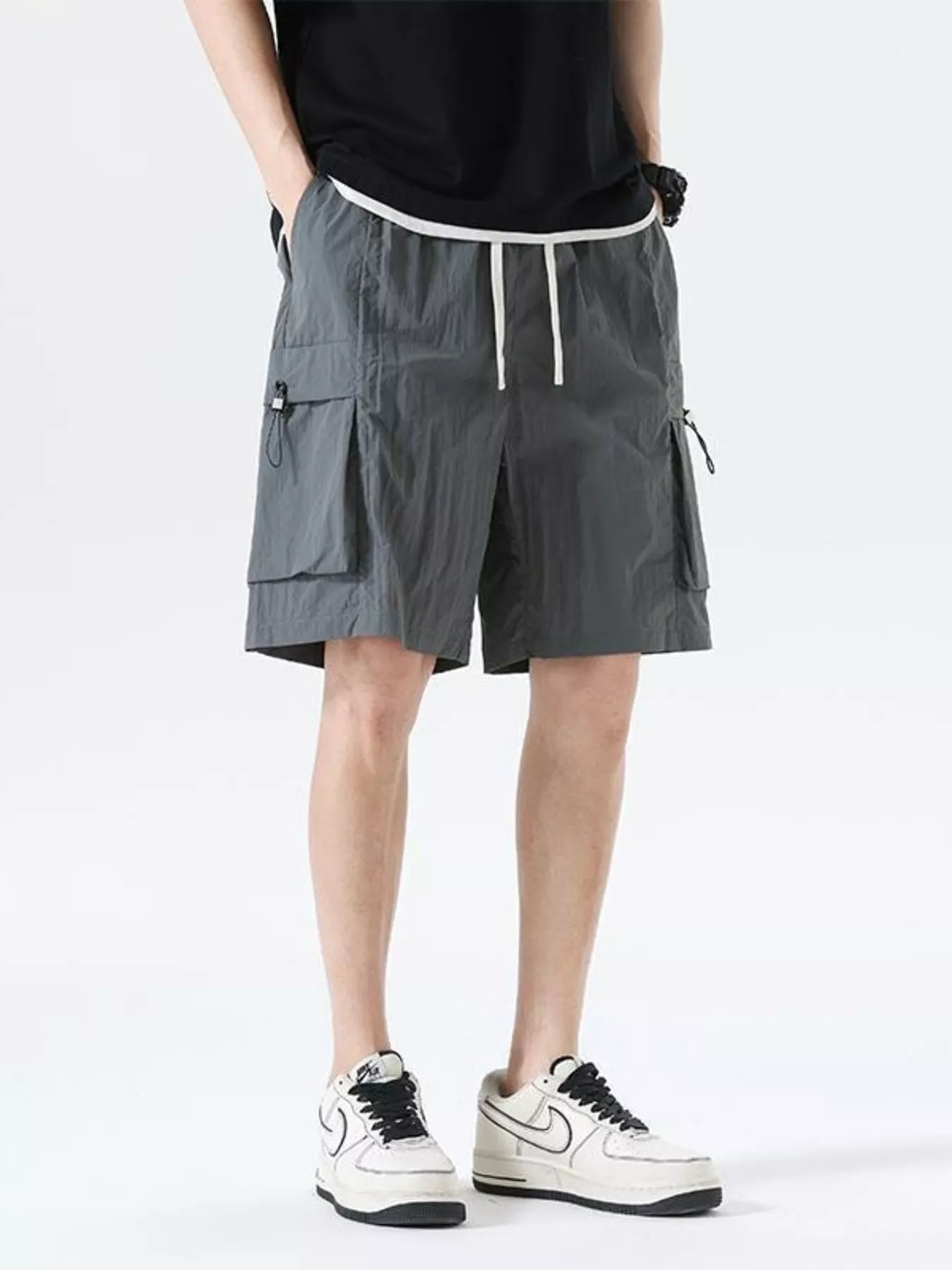 Men's Drawstring Cargo Shorts - Farnelli