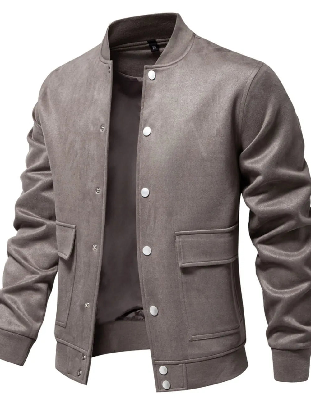 Men's Baseball Collar Snap Down Jacket - Farnelli