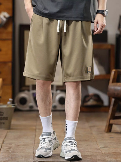 Men's Plus Size Casual Loose-Fit Drawstring Shorts - Farnelli