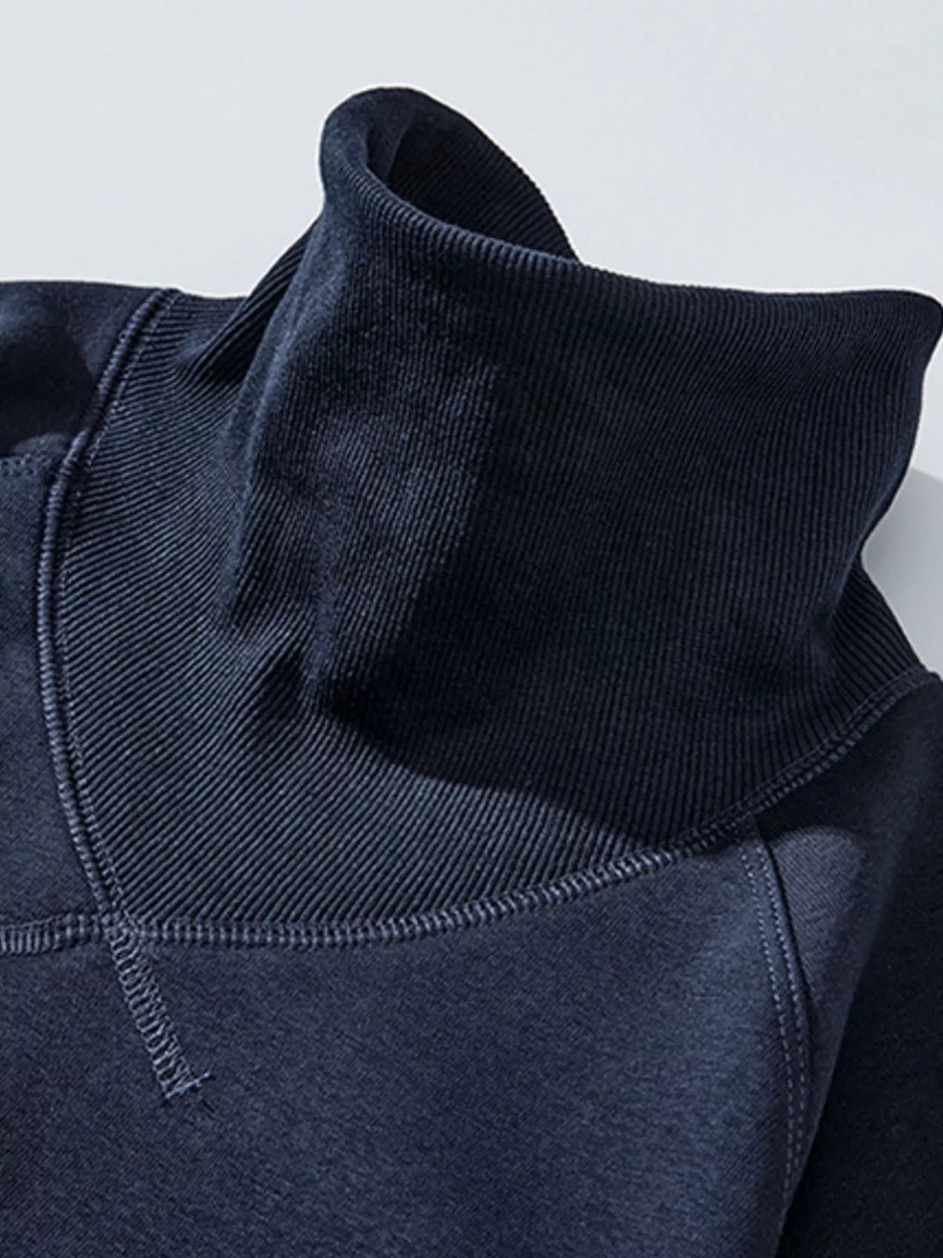 Men's Plus Size Turtleneck Long Sleeve Sweatshirt - Farnelli