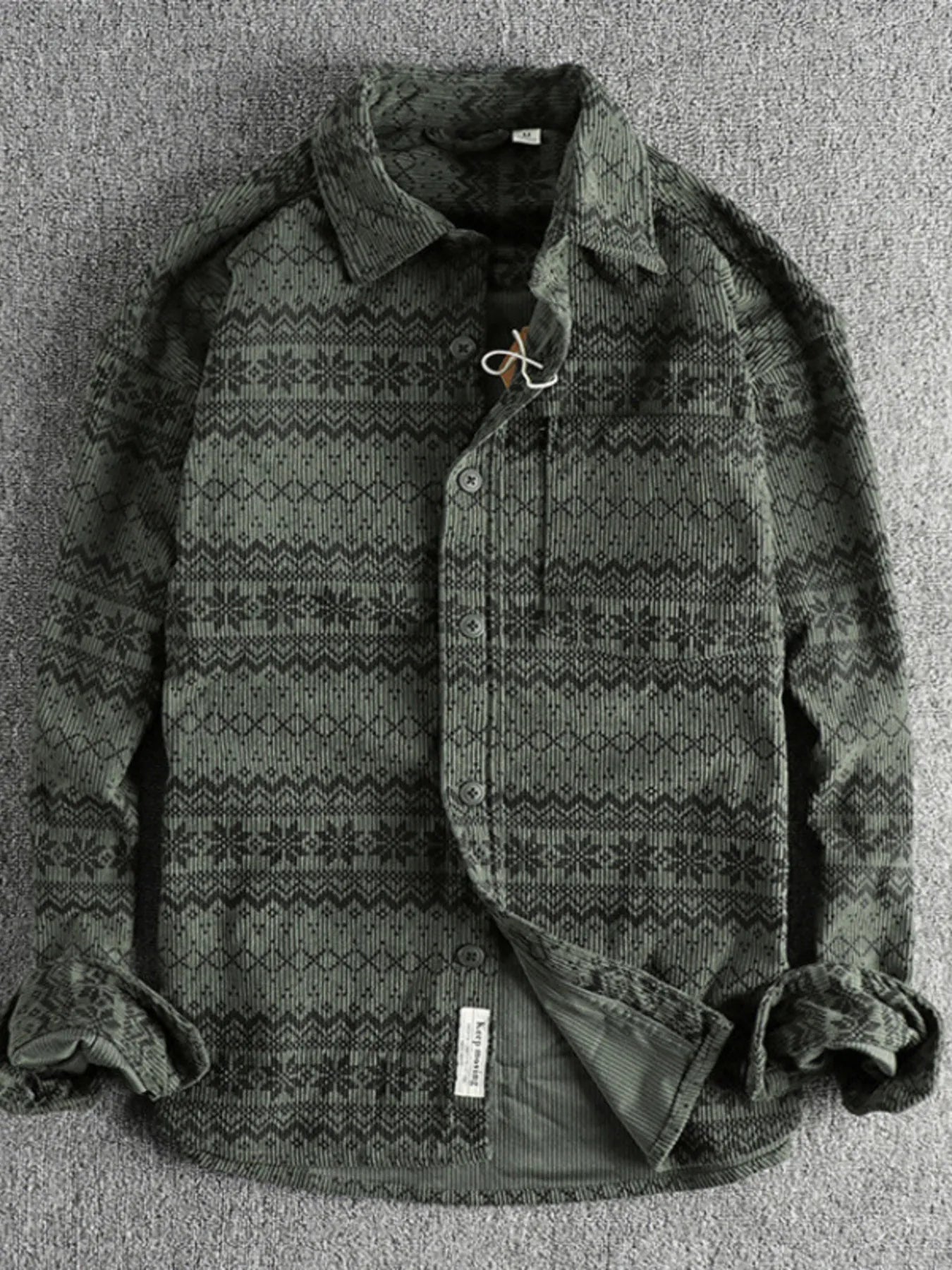 Men's Button Up Long Sleeve Shirt - Farnelli