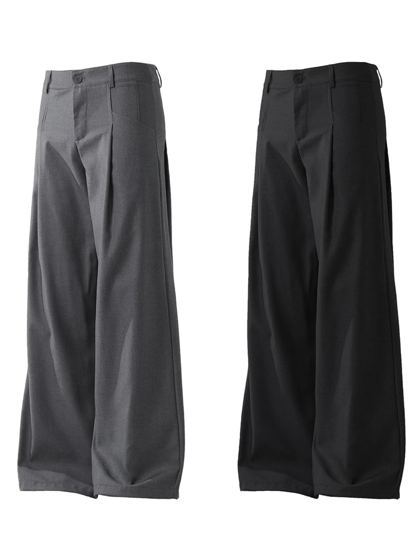 Men's High Waist Wide Leg Pants - Farnelli