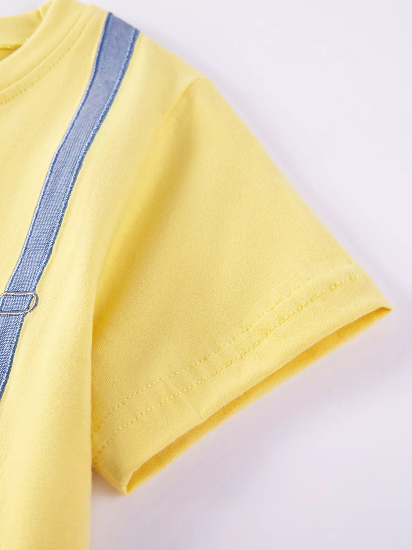 Children's Bow Embroidered Round Neck T-Shirt - Farnelli
