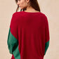 BiBi Christmas Theme Tree Embroidered Sweater - Farnelli