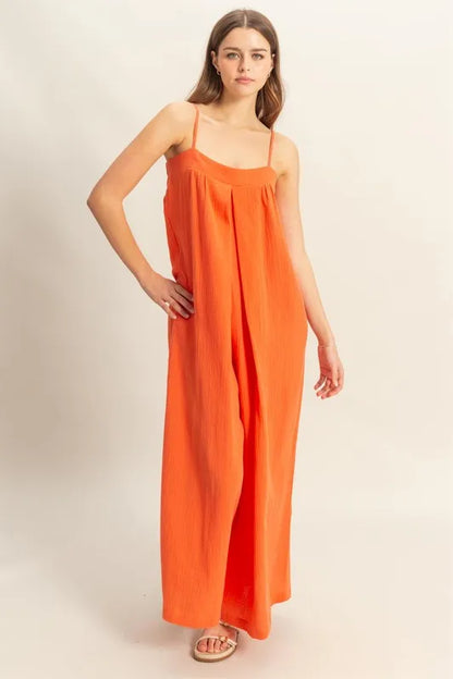 HYFVE Double Gauze Super Flowy Cami Jumpsuit - Farnelli