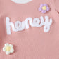 Children's Honey Flower Waffle Knit Tee and Shorts Set - Farnelli