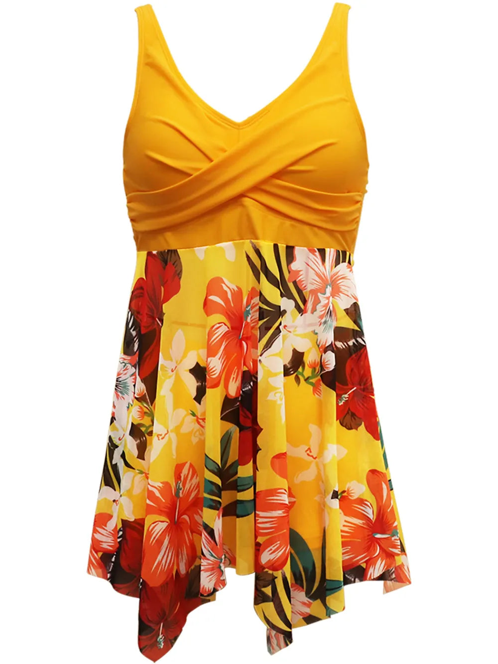 Printed Wide Strap Two-Piece Swim Set - Farnelli