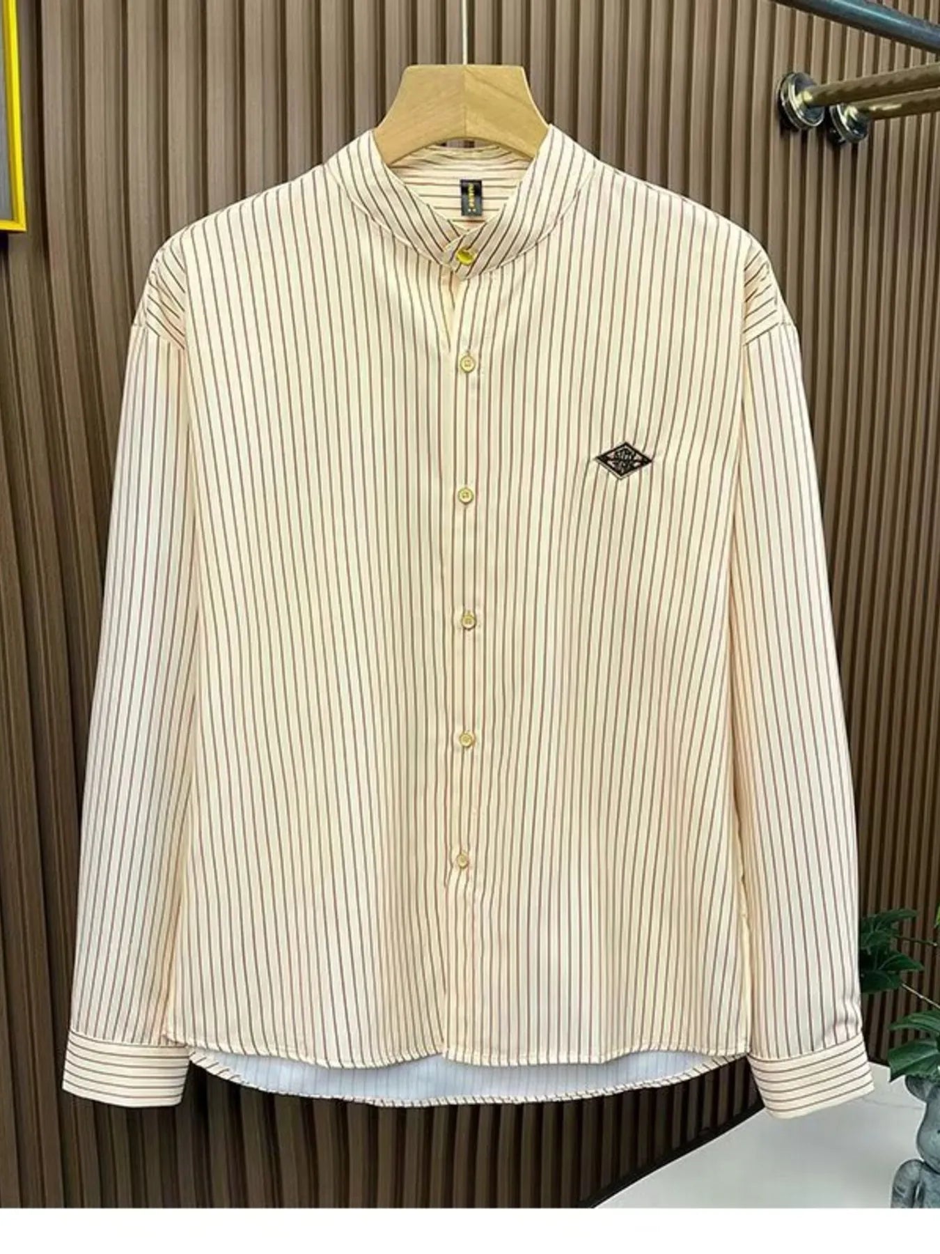 Men's Striped Button-Down Shirt - Farnelli