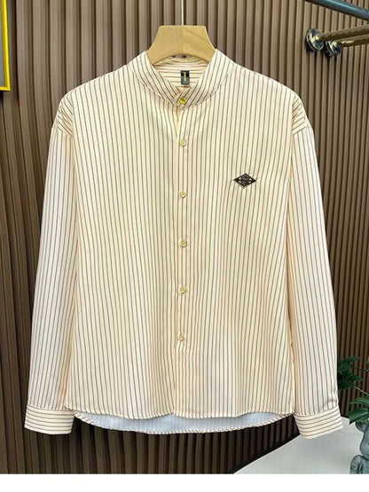 Men's Striped Button-Down Shirt - Farnelli
