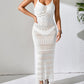 Openwork Scoop Neck Cover-Up Dress - Farnelli