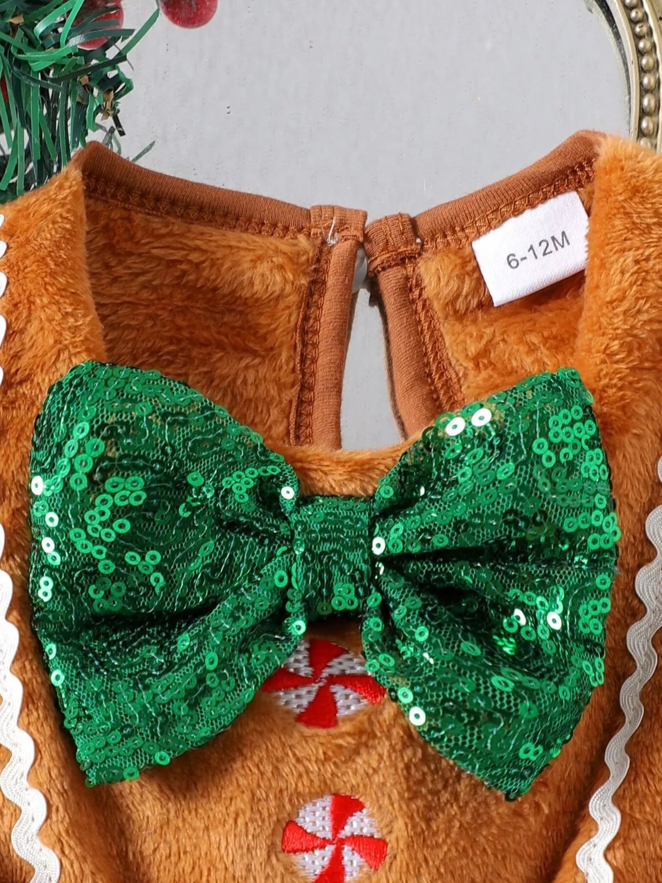Children's Christmas Lace Detail Dress - Farnelli