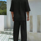 Men's Plus Size Half Sleeve Top and Pants Set - Farnelli