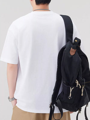 Men's Plus Size Round Neck Short Sleeve T-Shirt - Farnelli