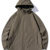 Men's Plus Size Zip Up Hooded Jacket - Army Green