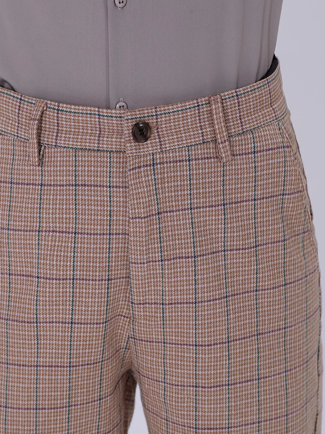 Men's Slim Fit Plaid Pants - Farnelli