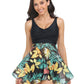 Printed Wide Strap Two-Piece Swim Set - Farnelli