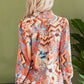 Leighton Floral Buttoned Loose Shirt - Farnelli
