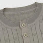 Men's Casual Knit Button Henley T-Shirt with Textured Pattern - Farnelli