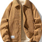 Men's Plus Size Corduroy Sherpa Lined Trucker Jacket - Farnelli