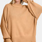 Zenana Side Sit Oversize Sweater - Farnelli