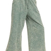 Zenana Washed French Terry Palazzo With Pockets - ASH JADE