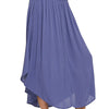 Zenana Woven Crinkle Smocked Waist Maxi Skirt W Pockets - MARLIN