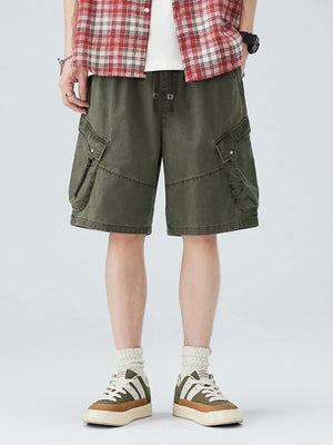 Men's Plus Size Vintage Cargo Shorts - Farnelli