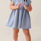 Children's Striped Panda Applique Casual Dress - Farnelli
